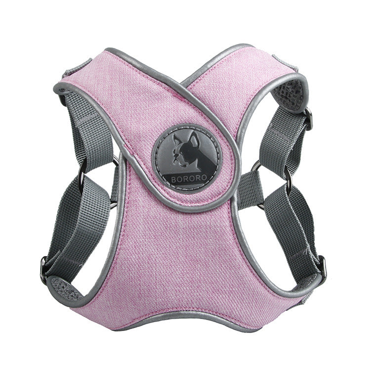 JMT-255818 Breathable Puppy Harness for Small to Medium Dogs - Adjustable Cationic Mesh Design