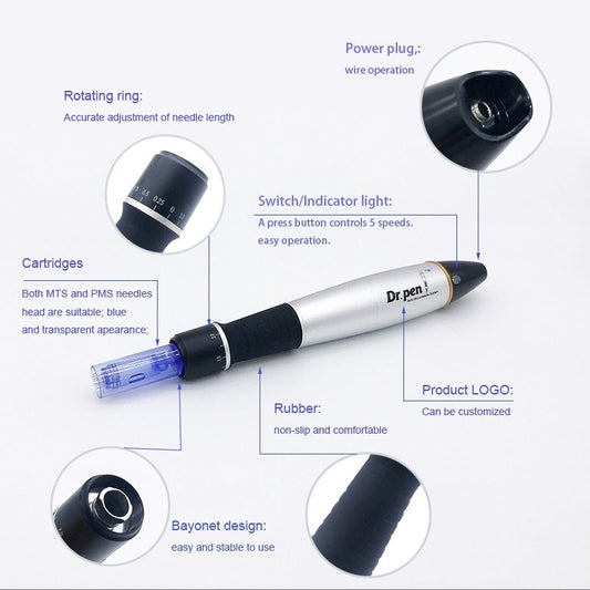 JMT-255882 Rechargeable Electric Microneedle Device with Adjustable Depth and Speed