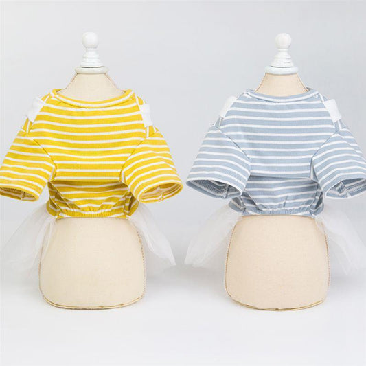 JMT-256266 Cotton White Bow Tie Skirt for Baby - Available in Yellow/Light Blue, Sizes XS to XL