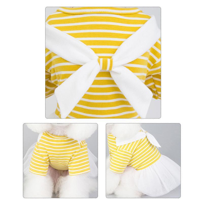 JMT-256266 Cotton White Bow Tie Skirt for Baby - Available in Yellow/Light Blue, Sizes XS to XL