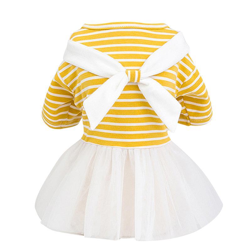 JMT-256266 Cotton White Bow Tie Skirt for Baby - Available in Yellow/Light Blue, Sizes XS to XL