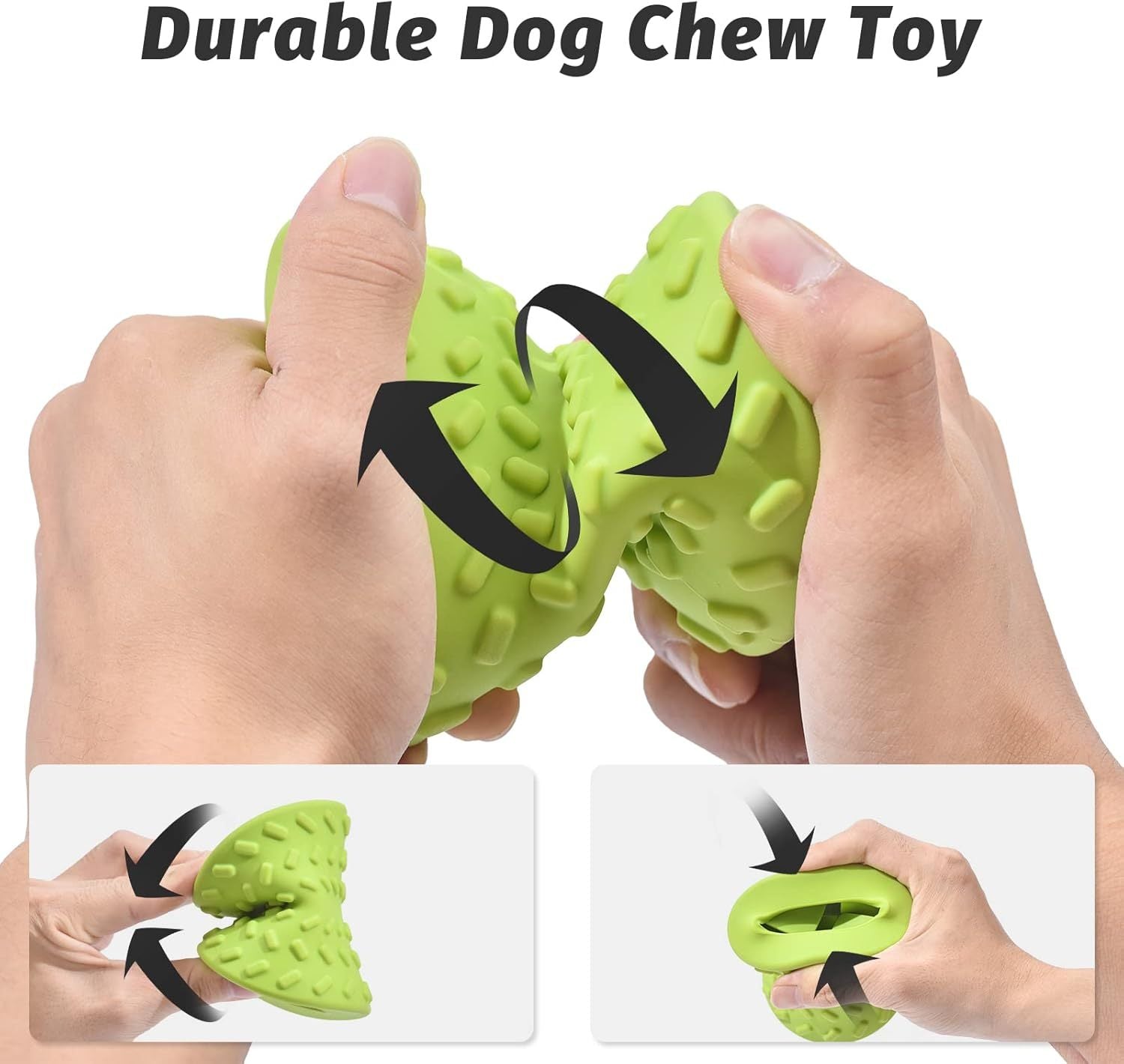 JMT-256458 Durable Non-Toxic Treat Dispensing Dog Toy Bone for Aggressive Chewers - Suitable for All Sizes