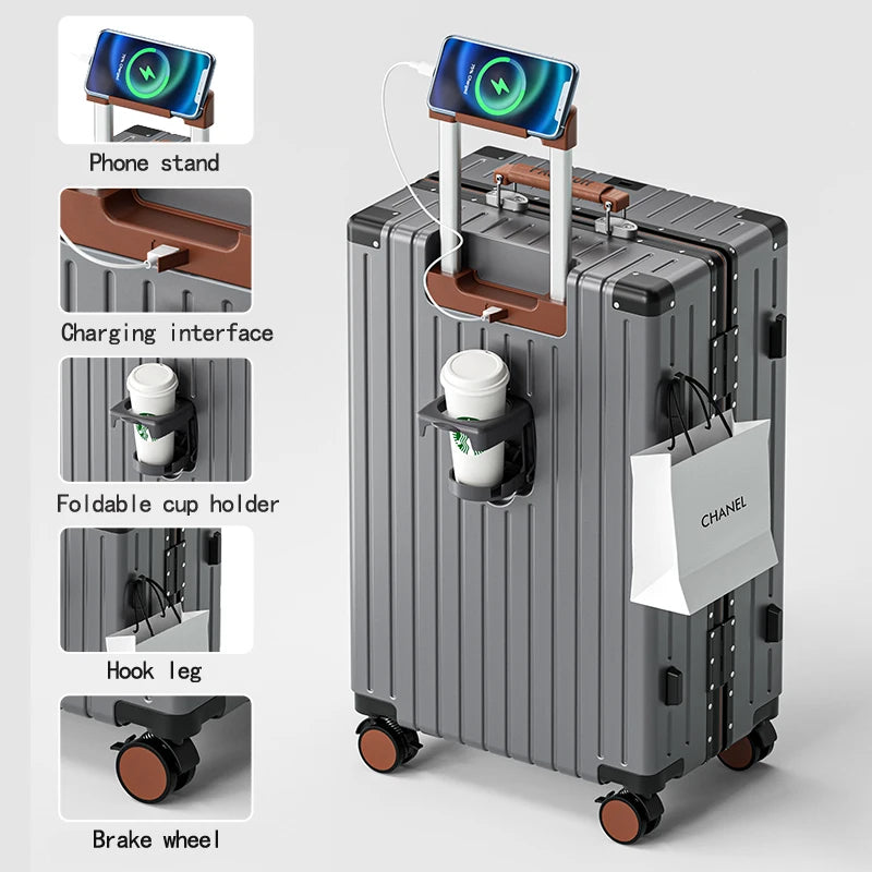 JMT-256522 Lightweight Luggage Set with Spinner Wheels - Durable Travel Suitcases