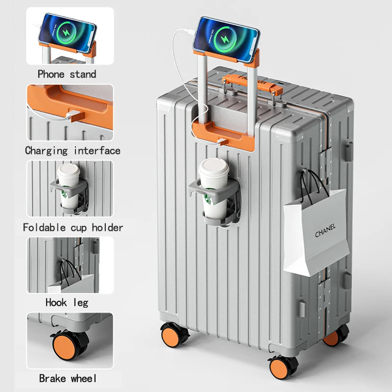 JMT-256522 Lightweight Luggage Set with Spinner Wheels - Durable Travel Suitcases