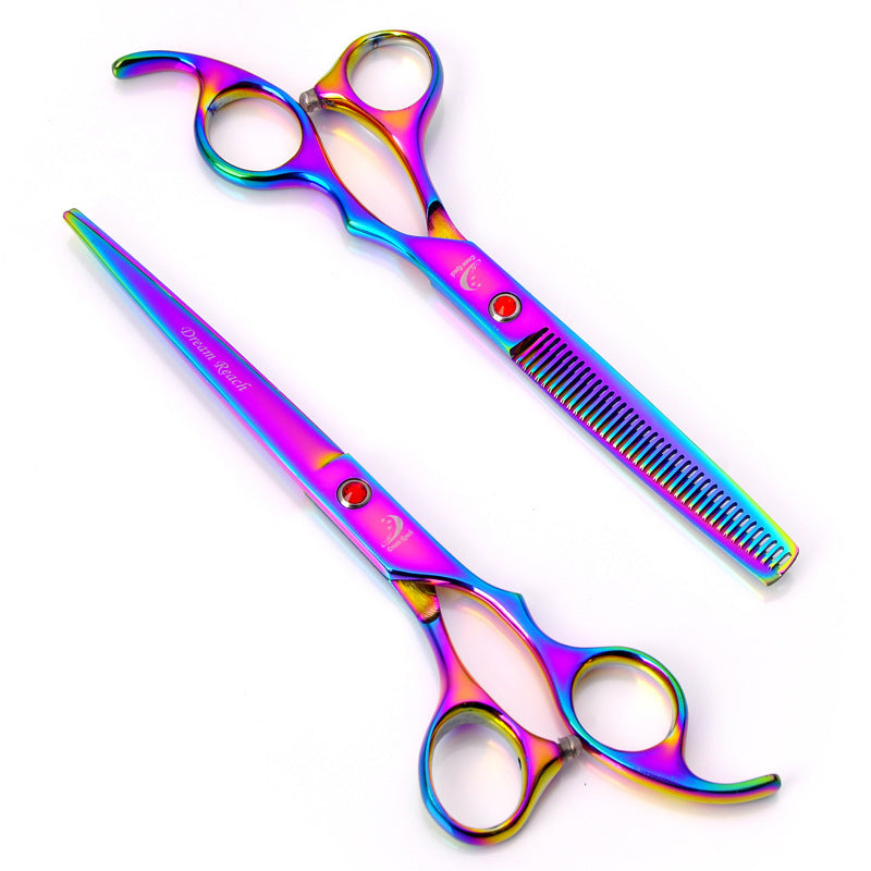 JMT-256714 Premium Pet Grooming Scissors with 6CR13 Steel and Durable 304 Handle