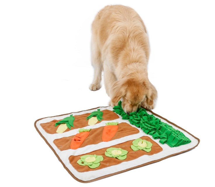 JMT-256778 Pet Scent Mat for Dogs – Sniffing Training Pad in Beige and Green, 73x73CM