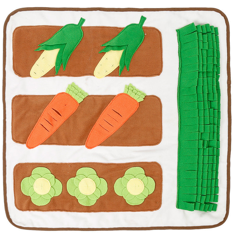 JMT-256778 Pet Scent Mat for Dogs – Sniffing Training Pad in Beige and Green, 73x73CM