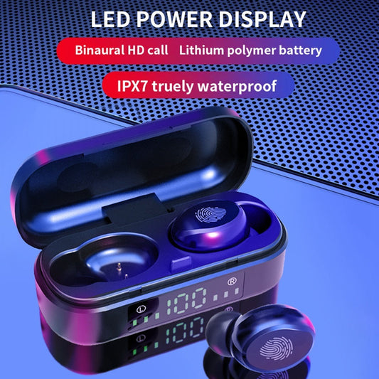 JMT-256778 Touch Digital Display Bluetooth Headset with Stereo Sound and Multipoint Connection
