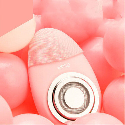 JMT-257034 Deep Cleansing Facial Brush with Heating & Red Light Therapy, 7 Modes, Waterproof Silicone Design