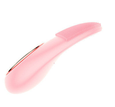 JMT-257034 Deep Cleansing Facial Brush with Heating & Red Light Therapy, 7 Modes, Waterproof Silicone Design
