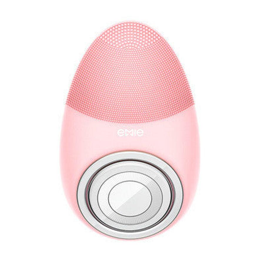 JMT-257034 Deep Cleansing Facial Brush with Heating & Red Light Therapy, 7 Modes, Waterproof Silicone Design