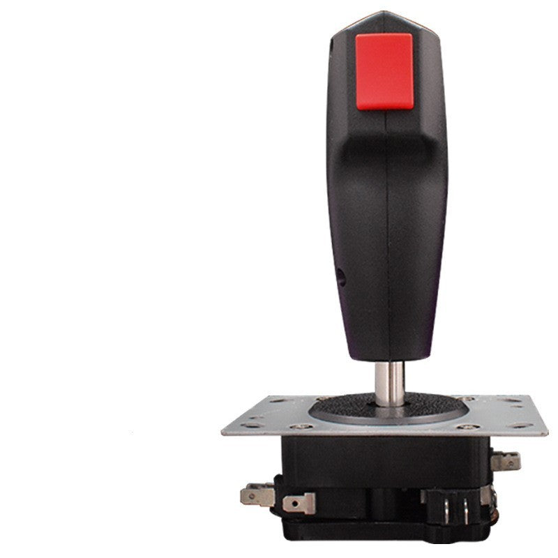 JMT-257098 Flight Joystick with Vibration Features for Game Consoles - 5P/8P Interface, Iron Construction