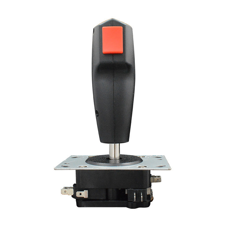 JMT-257098 Flight Joystick with Vibration Features for Game Consoles - 5P/8P Interface, Iron Construction