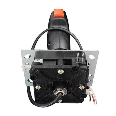 JMT-257098 Flight Joystick with Vibration Features for Game Consoles - 5P/8P Interface, Iron Construction