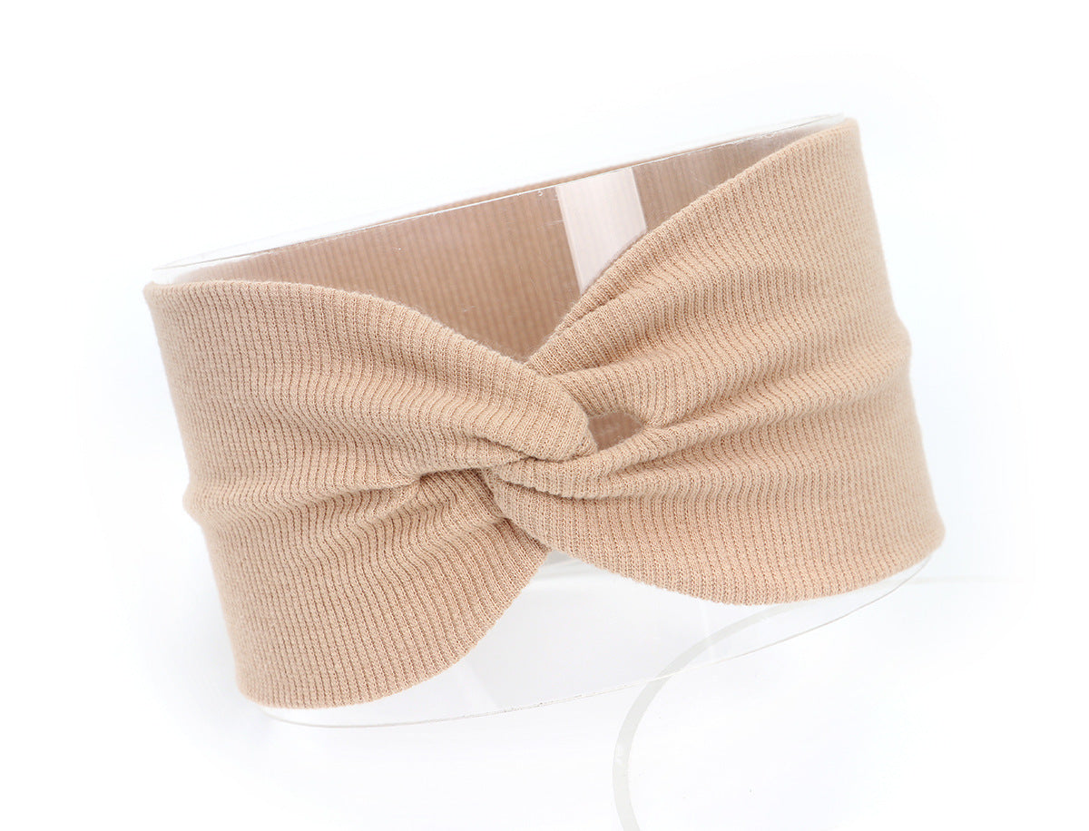 JMT-257162 Children's Cotton Knitted Elastic Headband for Everyday Wear