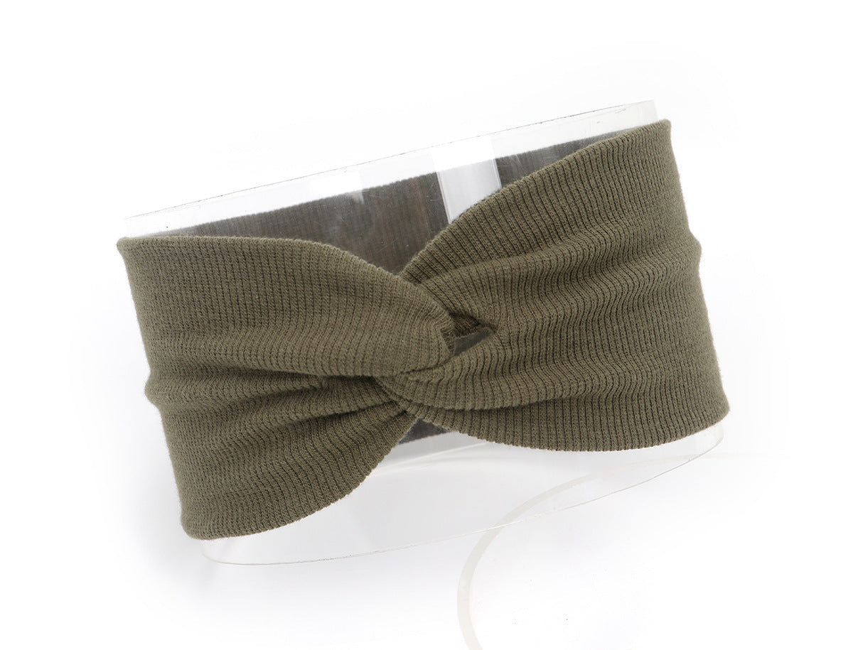 JMT-257162 Children's Cotton Knitted Elastic Headband for Everyday Wear