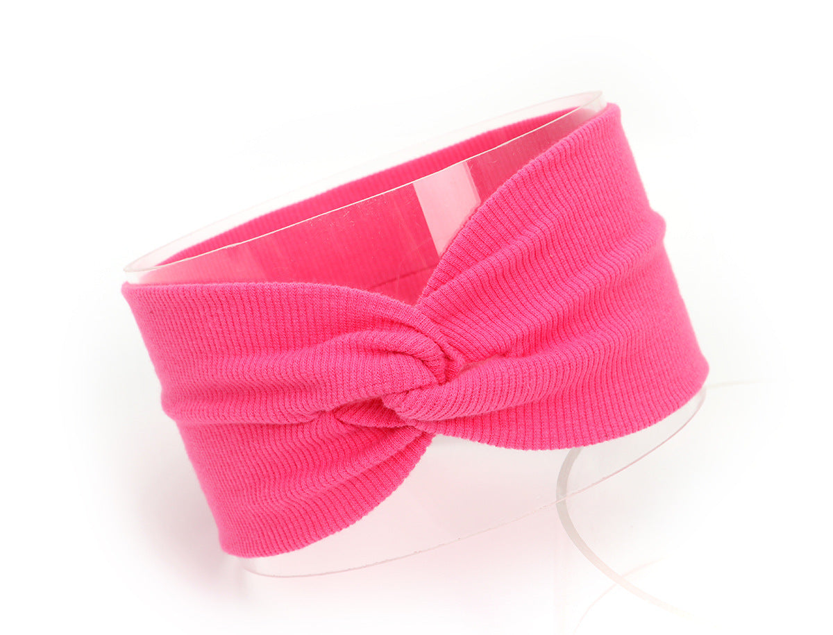JMT-257162 Children's Cotton Knitted Elastic Headband for Everyday Wear