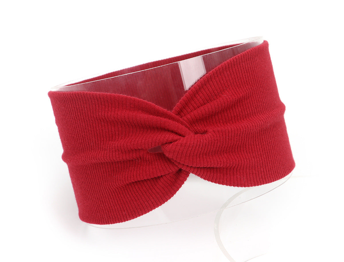 JMT-257162 Children's Cotton Knitted Elastic Headband for Everyday Wear