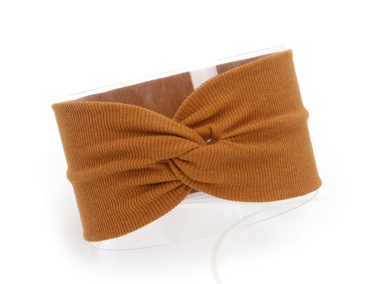 JMT-257162 Children's Cotton Knitted Elastic Headband for Everyday Wear