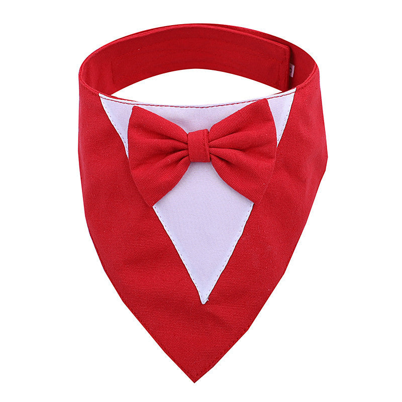 JMT-257290 Sky Blue Velcro Triangle Pet Saliva Towel - Cotton Polyester for Dogs, Available in XS, S, M, L