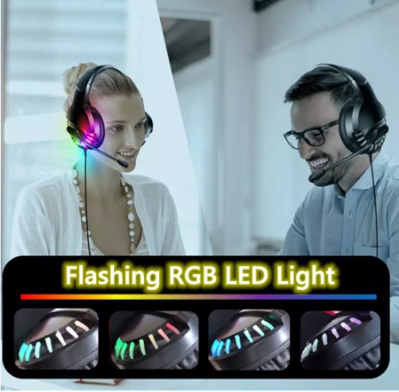 JMT-257290 Wired Gaming Headset with Microphone and Sound Card Control - Over-Ear, 3.5mm Connection