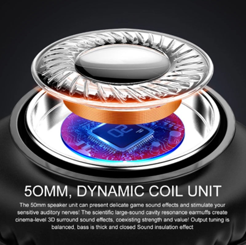 JMT-257290 Wired Gaming Headset with Microphone and Sound Card Control - Over-Ear, 3.5mm Connection