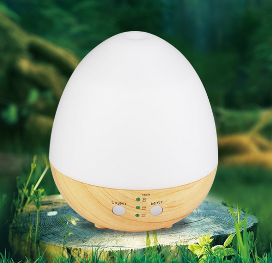 JMT-257290 Wood Grain Aroma Diffuser with Colorful Night Light and Humidifying Function