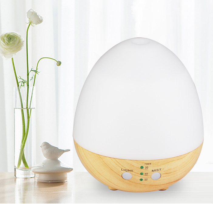 JMT-257290 Wood Grain Aroma Diffuser with Colorful Night Light and Humidifying Function