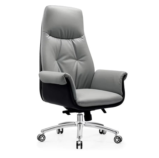 JMT-257546 Ergonomic PU Leather Executive Swivel Office Chair with Luxury Design and Comfort Features