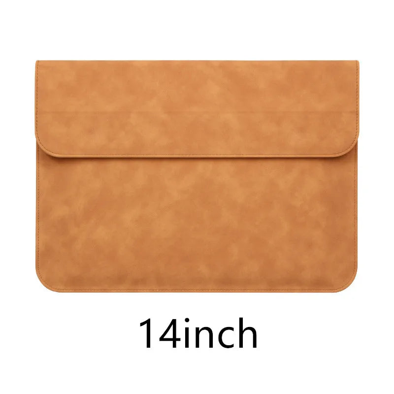JMT-257610 Luxury PU Leather Laptop Bag Briefcase for 11-15 Inch Devices - Shockproof Design for Macbook, Huawei, Lenovo