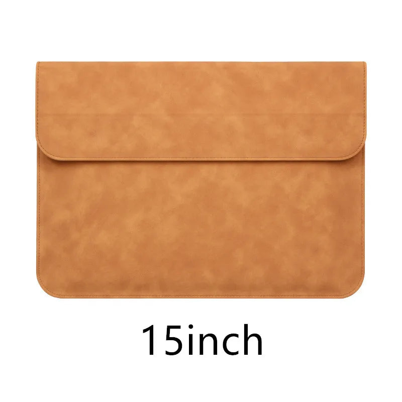 JMT-257610 Luxury PU Leather Laptop Bag Briefcase for 11-15 Inch Devices - Shockproof Design for Macbook, Huawei, Lenovo