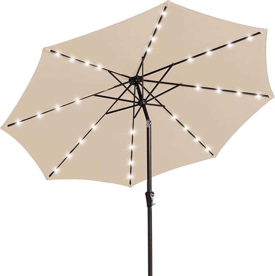 JMT-257674 Beige All-Iron Lamp Beads for Pillar Umbrella, Model 9-8-38