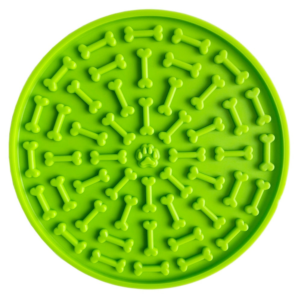 JMT-257802 Suction Cup Silicone Licking Mat for Dogs - Slow Feeding Plate in Various Colors