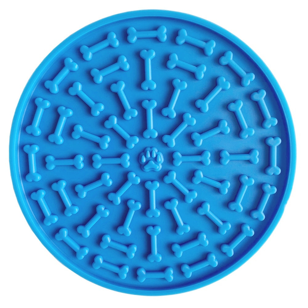 JMT-257802 Suction Cup Silicone Licking Mat for Dogs - Slow Feeding Plate in Various Colors