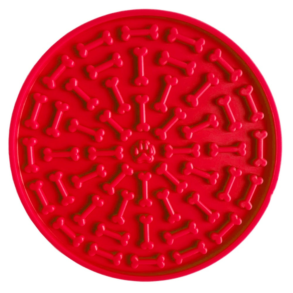 JMT-257802 Suction Cup Silicone Licking Mat for Dogs - Slow Feeding Plate in Various Colors