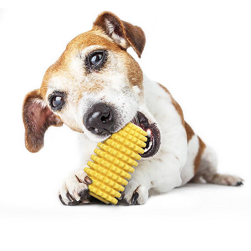 JMT-257930 Dog Corn Molar Stick Chew Toy with Sound and Suction Cup Design for Teeth Cleaning