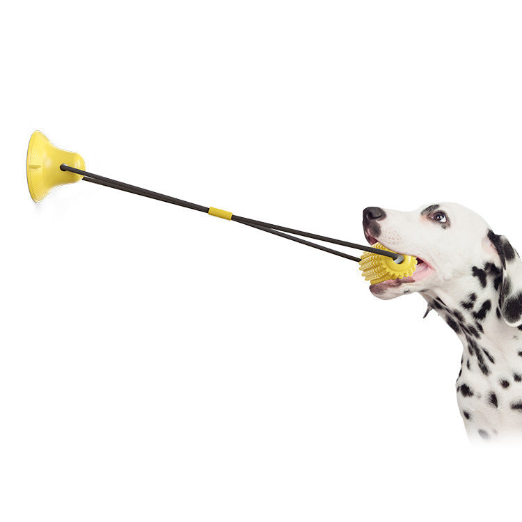 JMT-257930 Dog Corn Molar Stick Chew Toy with Sound and Suction Cup Design for Teeth Cleaning
