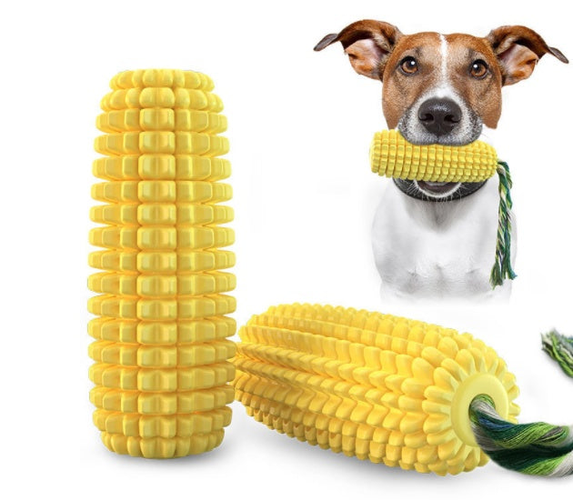JMT-257930 Dog Corn Molar Stick Chew Toy with Sound and Suction Cup Design for Teeth Cleaning