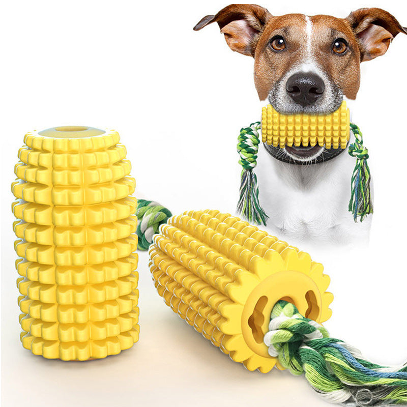 JMT-257930 Dog Corn Molar Stick Chew Toy with Sound and Suction Cup Design for Teeth Cleaning