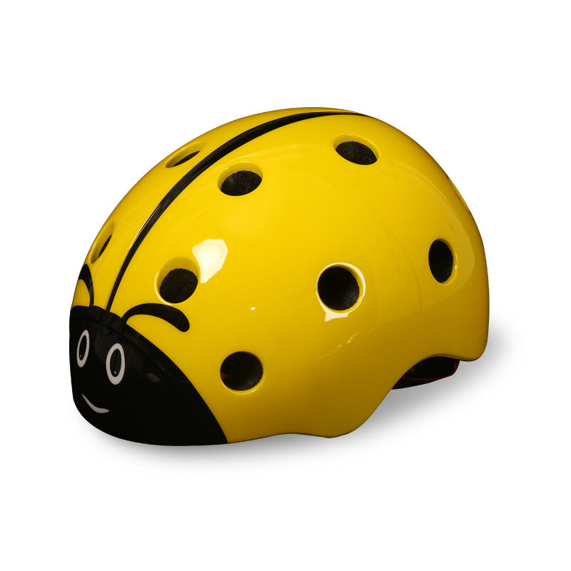 JMT-257994 Adjustable Kids' Ladybug Bicycle Safety Helmet for Fun and Secure Rides