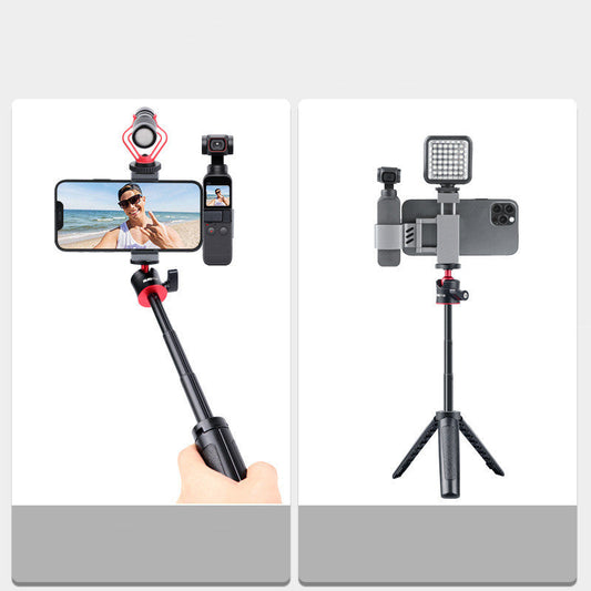 JMT-258314 Dual Cold Boots Expandable Metal Clip for Osmo Pocket 2 with Tripod Connection