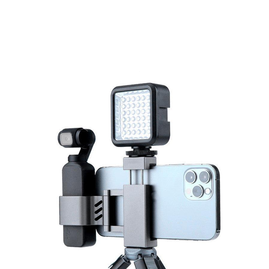 JMT-258314 Dual Cold Boots Expandable Metal Clip for Osmo Pocket 2 with Tripod Connection
