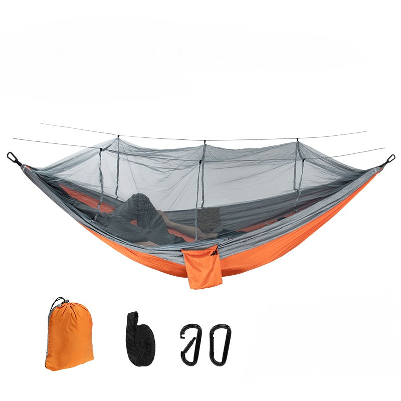 JMT-258634 Outdoor Mesh Anti-Mosquito Hammock with Anti-Rollover Design