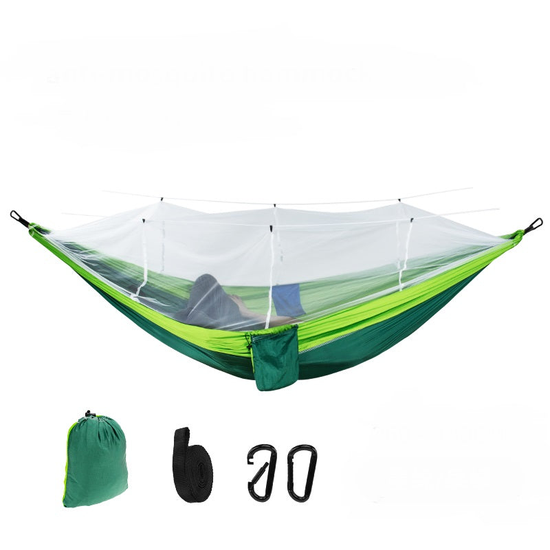 JMT-258634 Outdoor Mesh Anti-Mosquito Hammock with Anti-Rollover Design