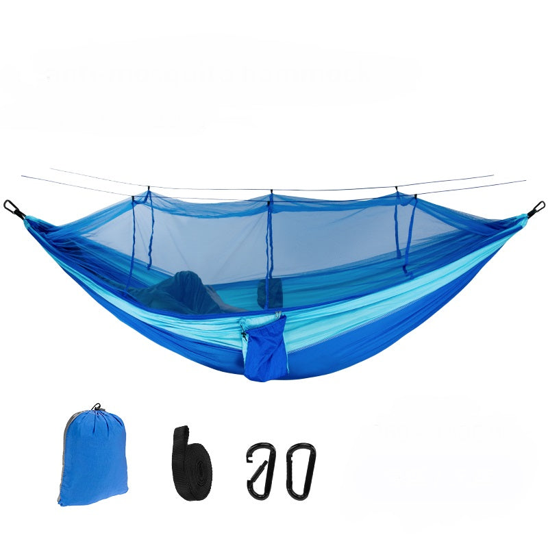 JMT-258634 Outdoor Mesh Anti-Mosquito Hammock with Anti-Rollover Design