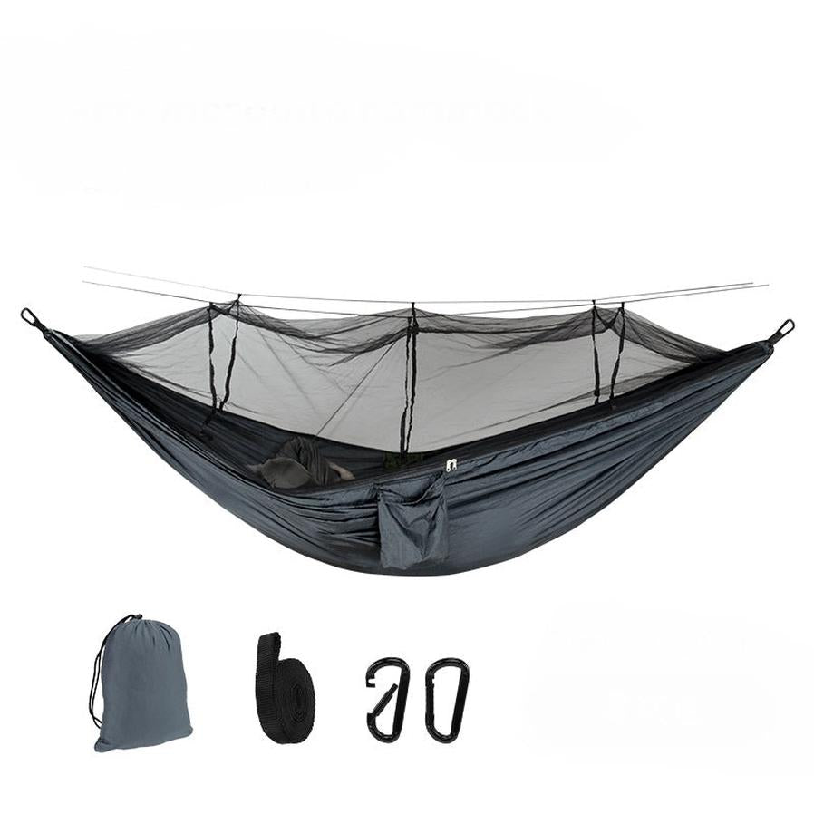 JMT-258634 Outdoor Mesh Anti-Mosquito Hammock with Anti-Rollover Design