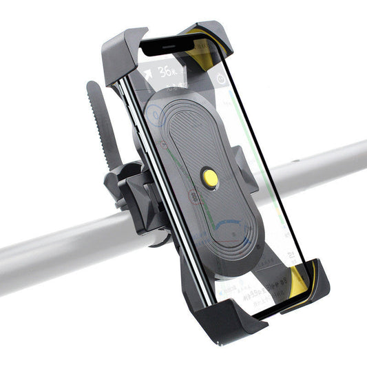 JMT-258634 Waterproof Mobile Phone Holder for Car Navigation - Universal Fit, Black and Yellow