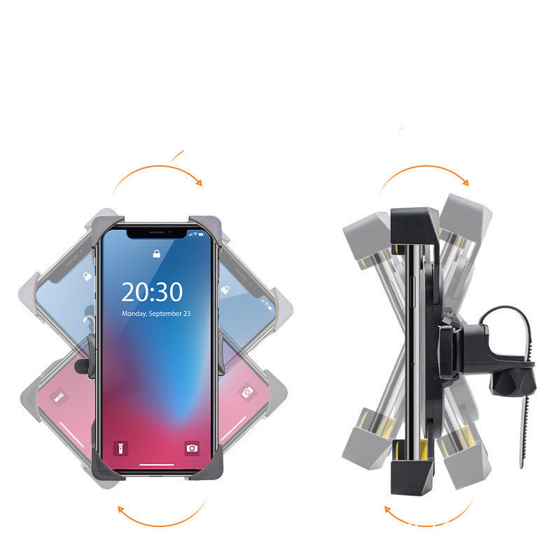 JMT-258634 Waterproof Mobile Phone Holder for Car Navigation - Universal Fit, Black and Yellow