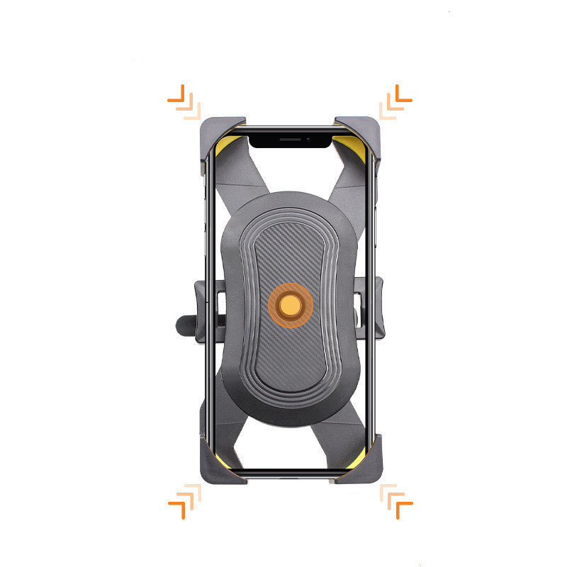 JMT-258634 Waterproof Mobile Phone Holder for Car Navigation - Universal Fit, Black and Yellow