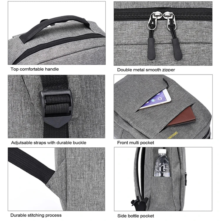 JMT-258954 15.6 Inch USB Charging Laptop Backpack with Fashionable Design and Multiple Compartments